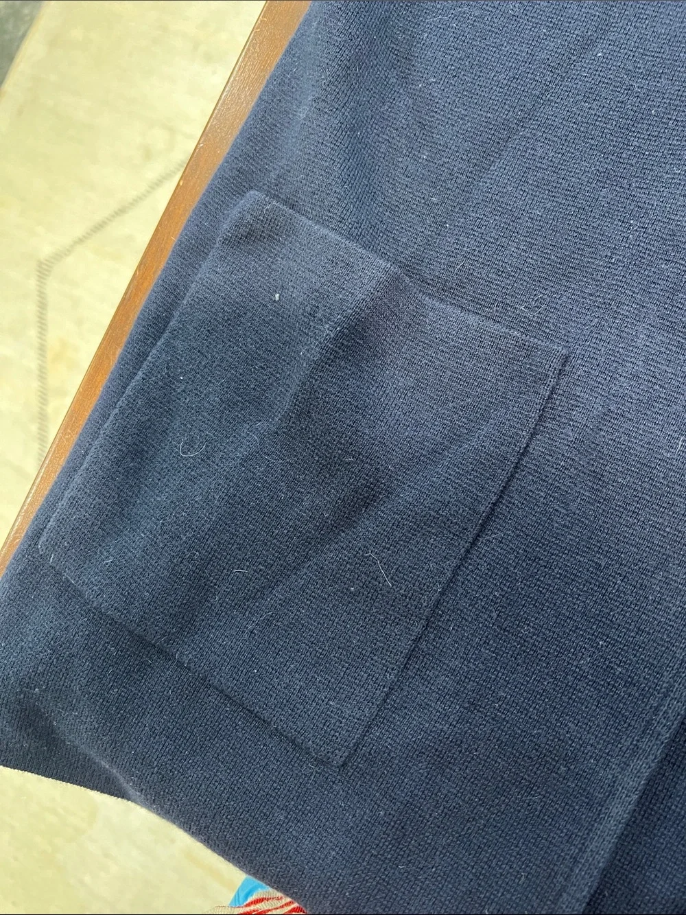 J. Crew Navy Open-Front Blazer Coatigan